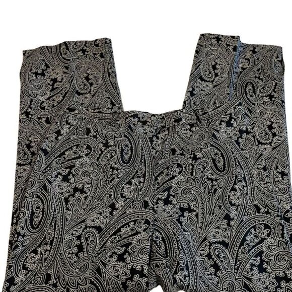 Liz Claiborne Cosette Women's Sport Pants Paisley Print Black Size 12 - Picture 5 of 11